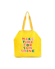 Load image into Gallery viewer, Deluxe Tote Bag - Make Time for Sunshine