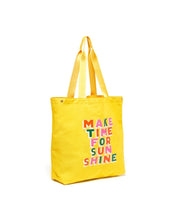 Load image into Gallery viewer, Deluxe Tote Bag - Make Time for Sunshine