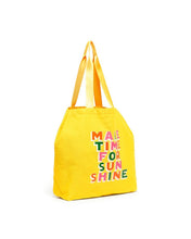 Load image into Gallery viewer, Deluxe Tote Bag - Make Time for Sunshine