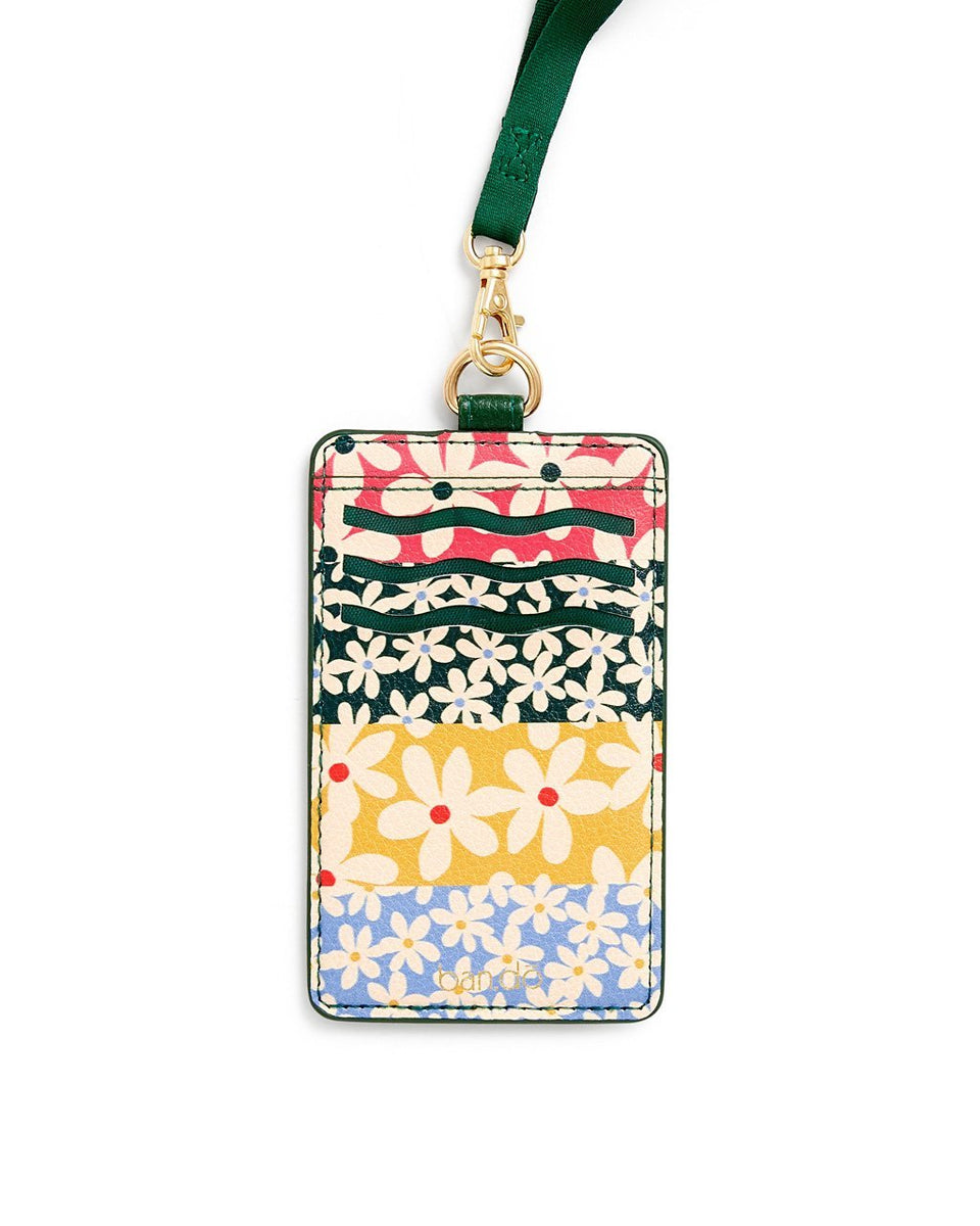 Keep It Close Card Case With Lanyard - Daisies – ban.do