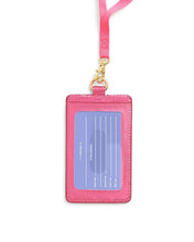 Load image into Gallery viewer, Keep It Close Card Case With Lanyard - Metallic Pink