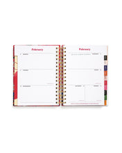 Load image into Gallery viewer, Medium 17-Month Academic Planner - Daisies