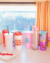 Load image into Gallery viewer, Sip Sip Tumbler With Straw - Rose Parade
