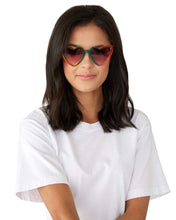 Load image into Gallery viewer, Sunglasses - Rainbow Hearts
