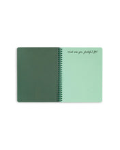 Load image into Gallery viewer, Rough Draft Mini Notebook - Emerald Super Bloom
